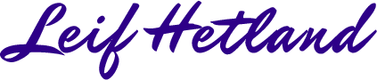 Leif Hetland - Logo Purple